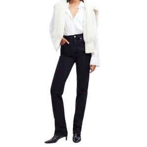 Madewell Black Straight Leg Jeans